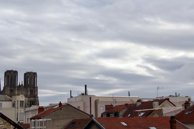 View from AirBnB in Reims.