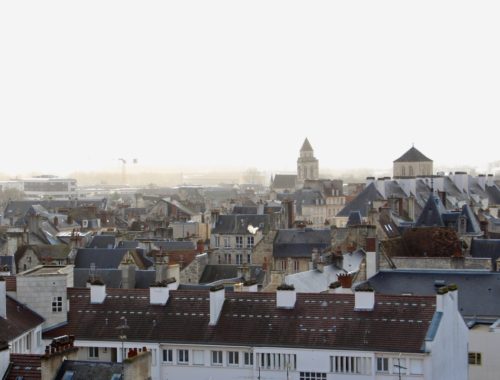 View of the Caen skyline.