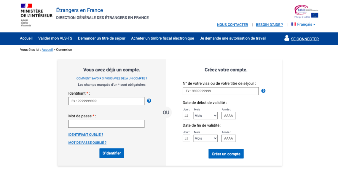 How To Renew A French Student Visa Online Our Personal Experiences   MakingAnAccountOnTheVisaRenewalOnlinePlatform 1140x575 