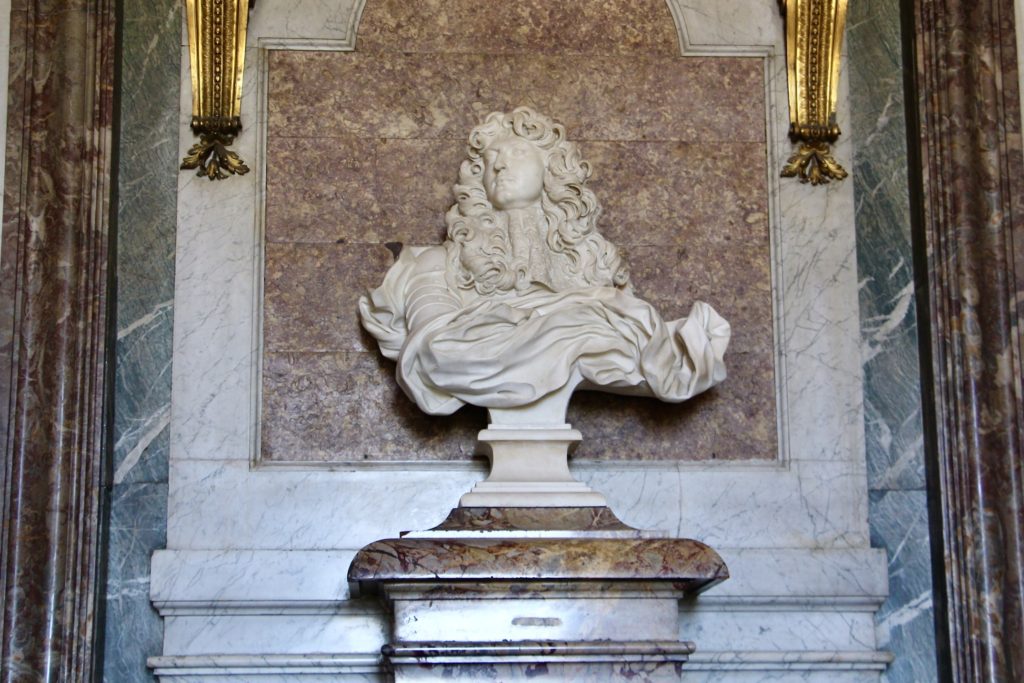 Bernini's bust of Louis XIV in the Château de Versailles.