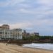A view of the Centre de Congrès Bellevue from the Grande Plage in Biarritz, France.