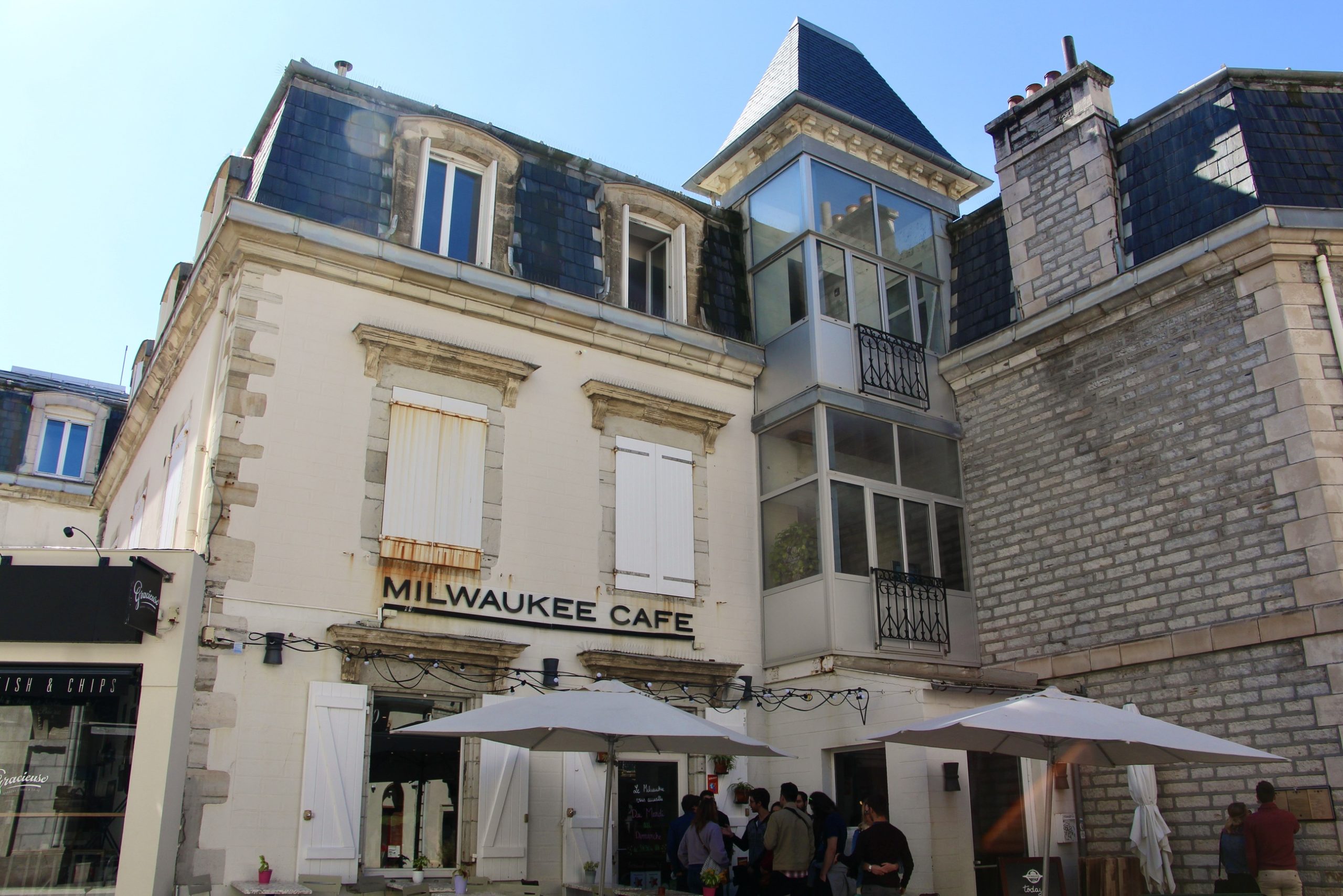 The Milwaukee Café in Biarritz, France.