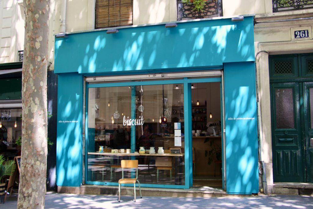 Biscuit Atelier's storefront in Paris, France.